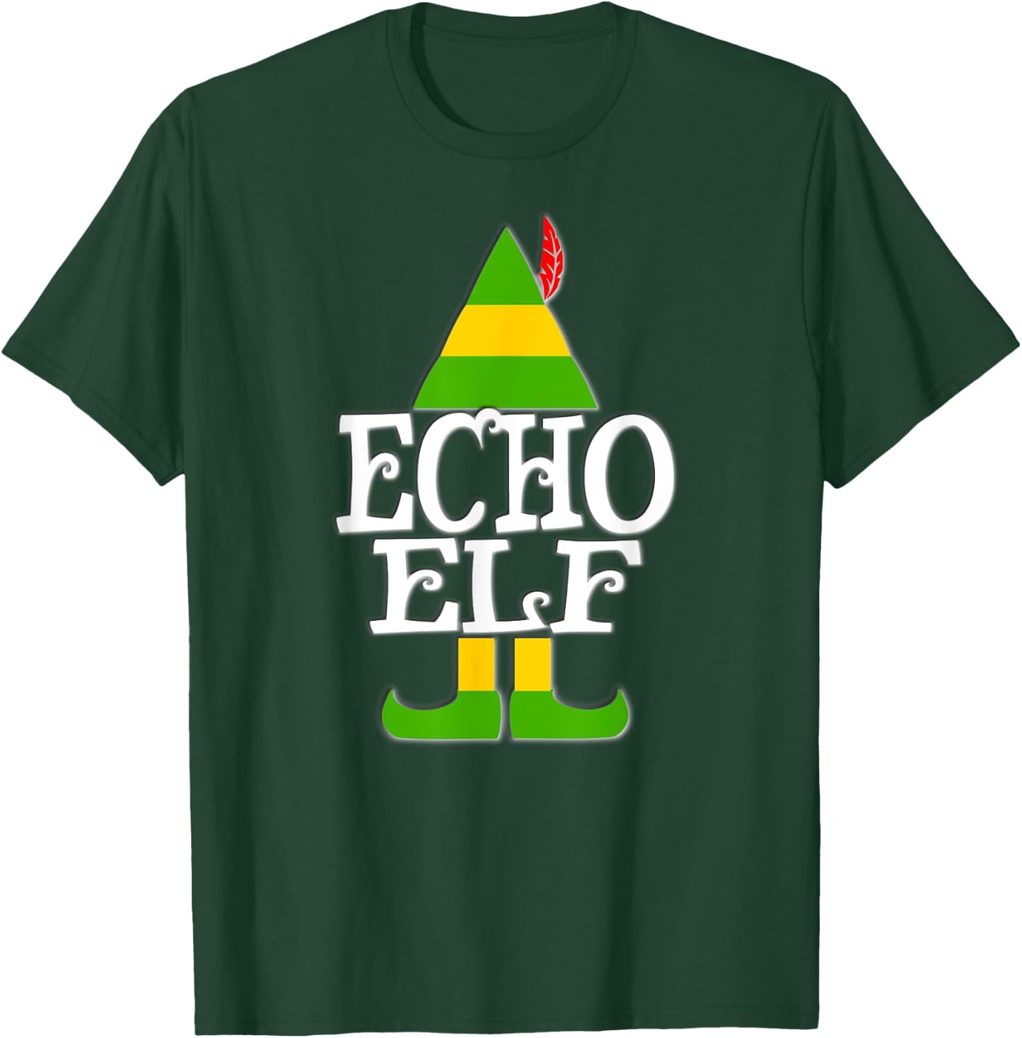 Echo Elf RDCS Cardiac Ultrasound Tech Christmas Sonographer T-Shirt - T-Shirt | Forest