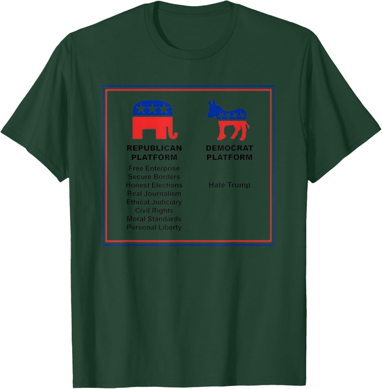 Vote Republican Evolution Trumplican Conservative Platform T-Shirt - T-Shirt | Forest