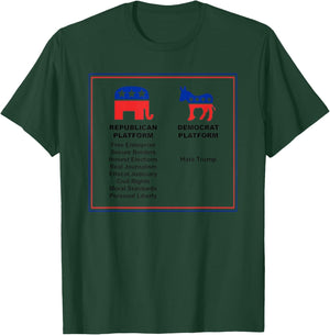 Vote Republican Evolution Trumplican Conservative Platform T-Shirt - T-Shirt | Forest