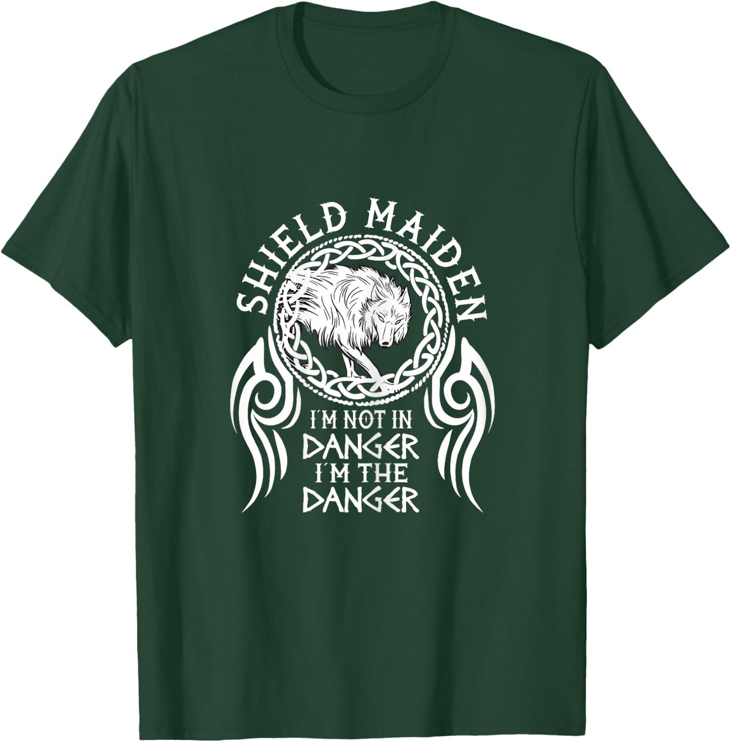 vikings viking fenrir shieldmaiden Lagertha shield maiden T-Shirt - T-Shirt | Forest