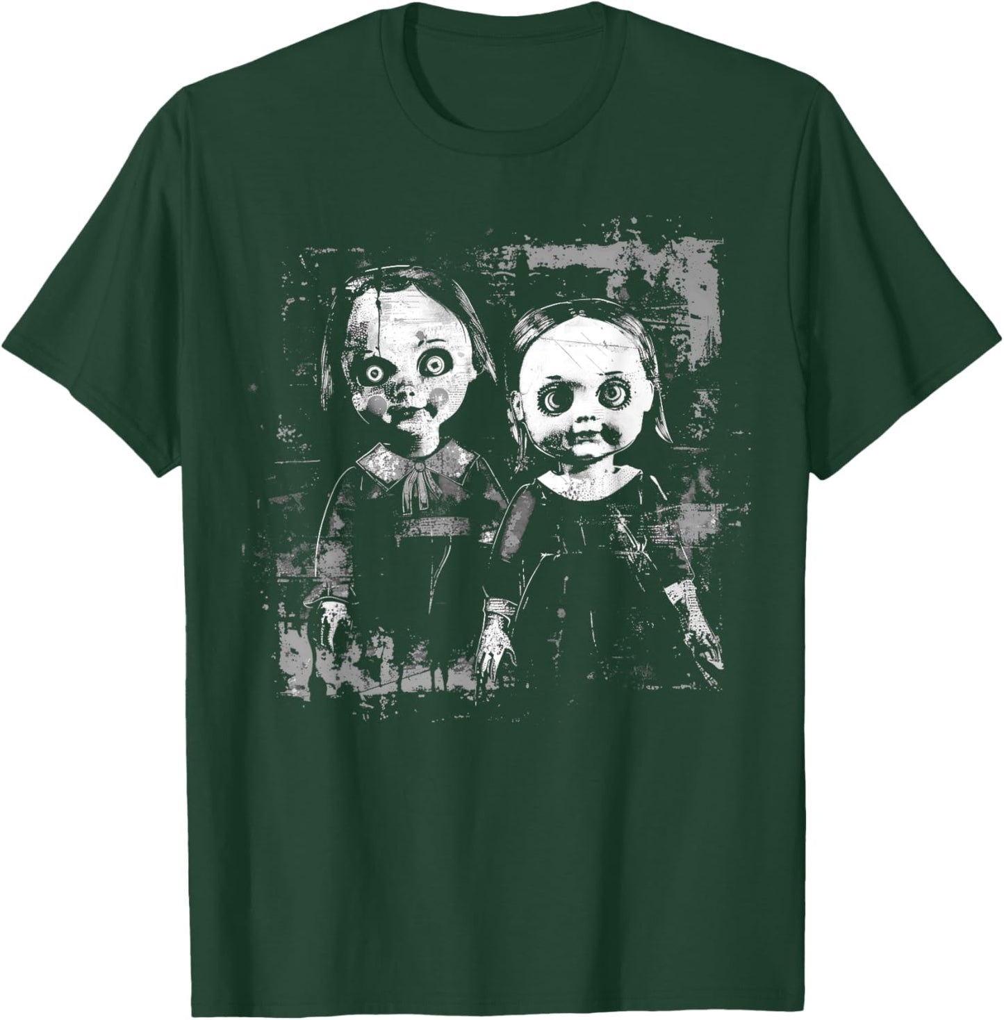 Horror Haunted Doll Creepy Toy Halloween Goth Alt Scary Emo , Small, Black T-Shirt - T-Shirt | Forest