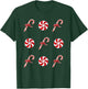 Peppermint Candy Cane Christmas T-Shirt - T-Shirt | Forest