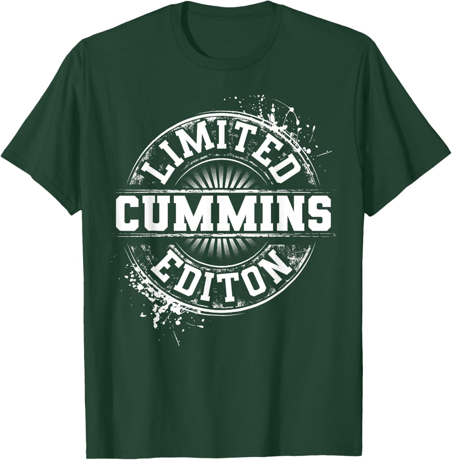 CUMMINS Funny Surname Family Tree Birthday Reunion Gift T-Shirt - T-Shirt | Forest