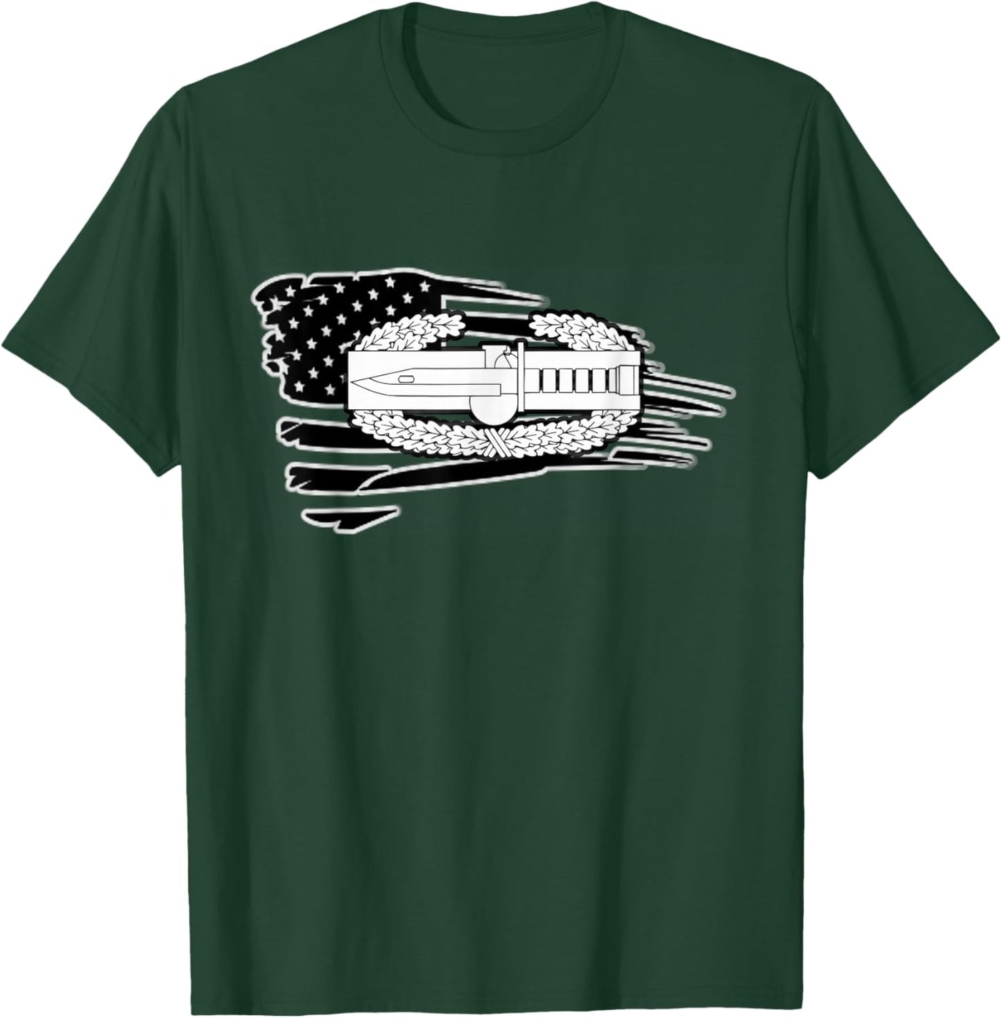 Army Combat Action Badge T-Shirt - T-Shirt | Forest
