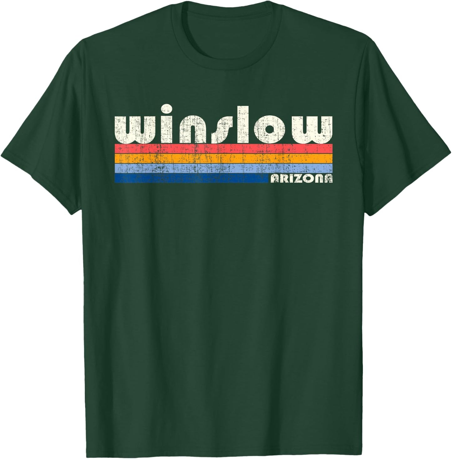 Vintage 70s 80s Style Winslow AZ T-Shirt - T-Shirt | Forest