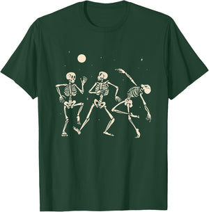 Dancing Skeletons Funny Halloween Skeleton Dancing T-Shirt - T-Shirt | Forest