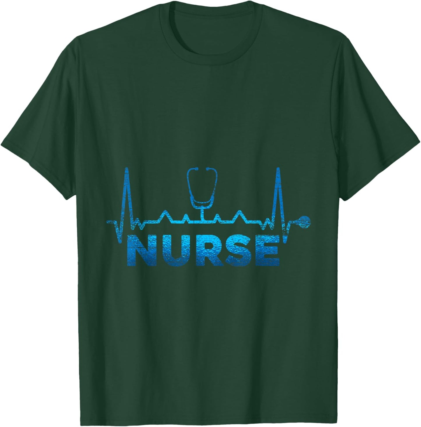 Heartbeat Nurse T-Shirt - T-Shirt | Forest
