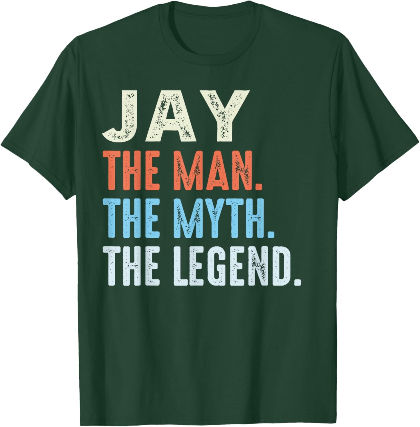 JAY The Legend Name Personalized Cute Idea Men Vintage JAY T-Shirt - T-Shirt | Forest