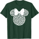 Disney Minnie Mouse Icon Filled with White Hearts Small T-Shirt - T-Shirt | Forest