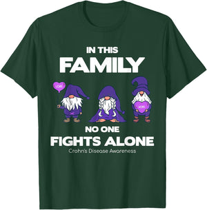 Crohn's Disease Awareness - Purple Warrior Fight Support T-Shirt - T-Shirt | Forest