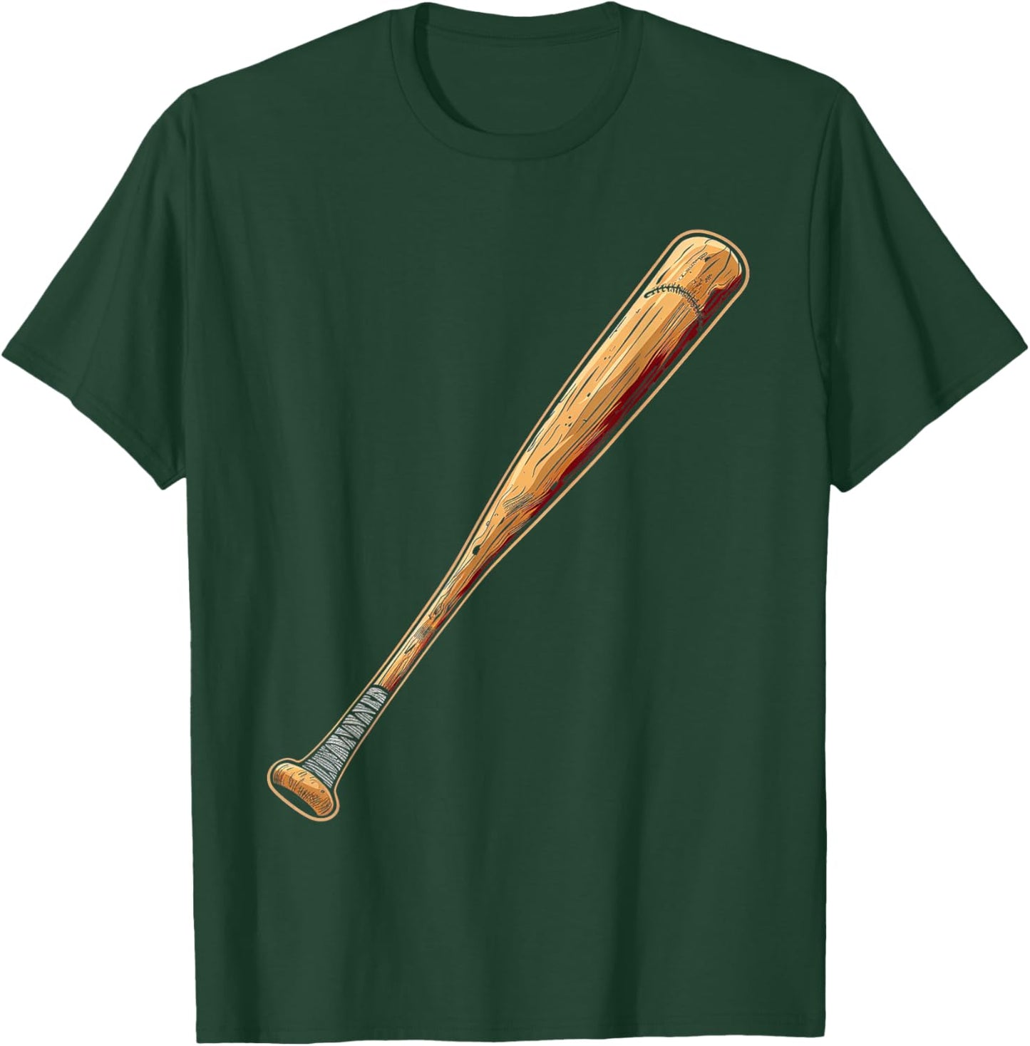Vintage Baseball Bat T-Shirt - T-Shirt | Forest