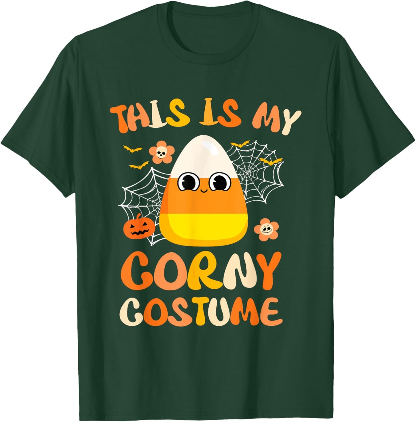 Halloween Candy Corn This Is My Corny Costume T-Shirt - T-Shirt | Forest