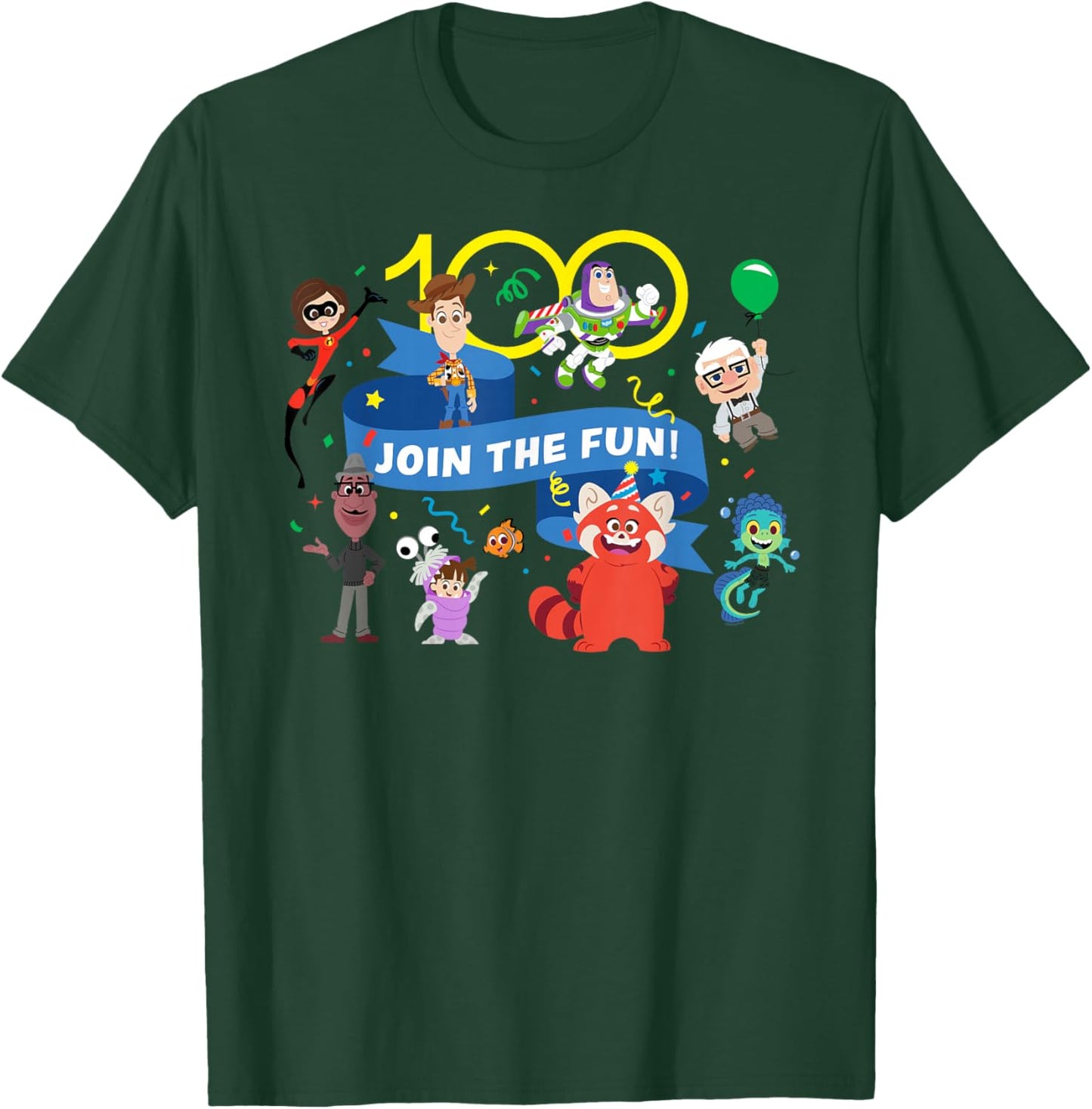 Disney 100 Pixar Join the Fun Anniversary D100 T-Shirt - T-Shirt | Forest