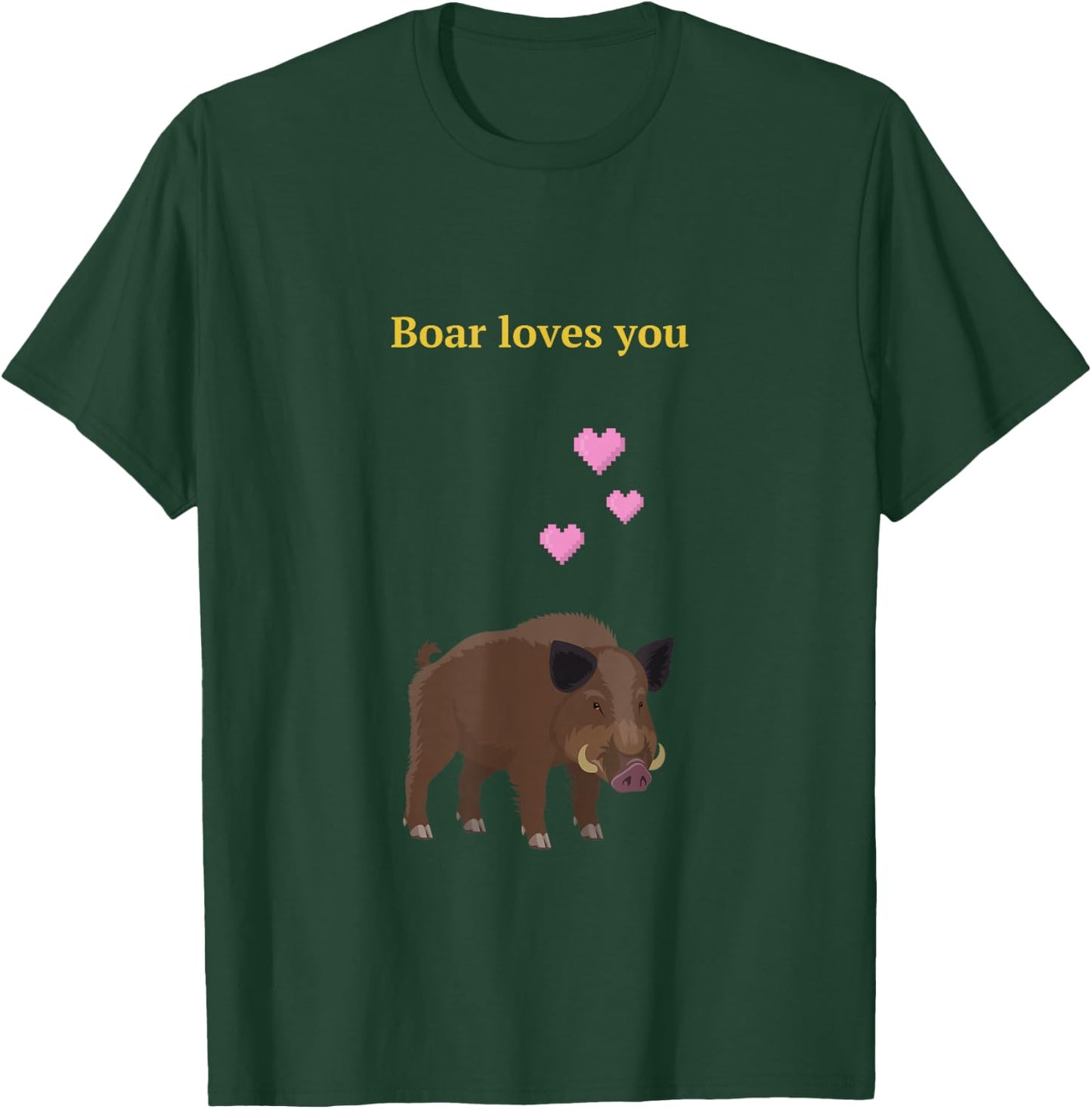Boar loves you in Valheim T-Shirt - T-Shirt | Forest