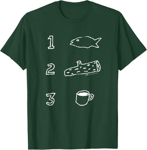 Twin Peaks Coffee Log Fish T-Shirt - T-Shirt | Forest