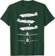 Curtiss P-40 Warhawk Fighter Aircraft WW2 Airplane T-Shirt - T-Shirt | Forest