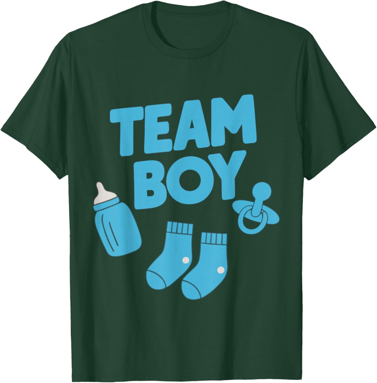 Gender Reveal Party Team Boy T-Shirt - T-Shirt | Forest