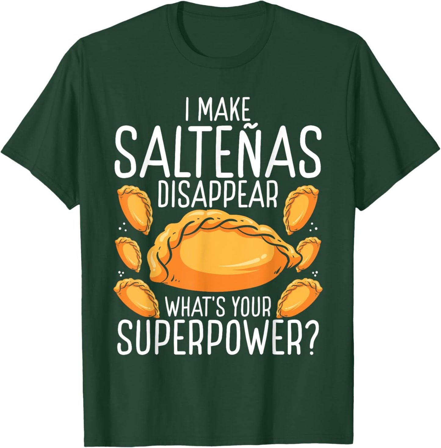 Bolvianos Food Bolivian Saltea Bolivianas Pride Adult - Bolivian Flag Print - Short Sleeve - Black - Small T-Shirt - T-Shirt | Forest