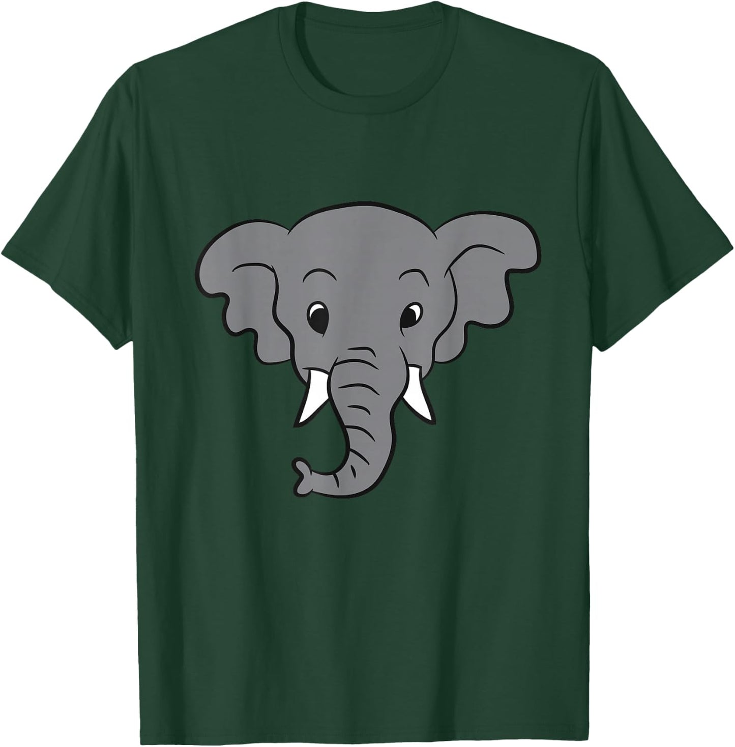 Elephant Love Elephants Funny Elephant Face Elephant T-Shirt - T-Shirt | Forest