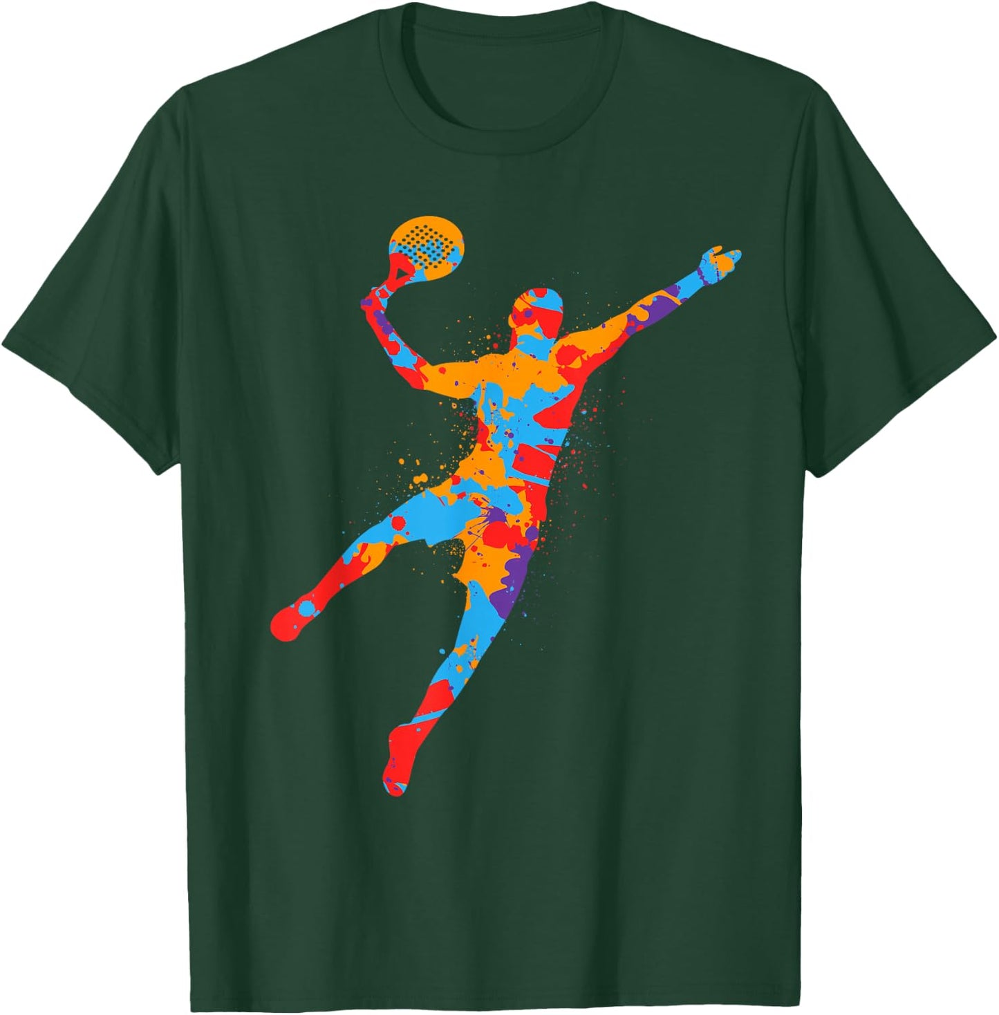 Padel Player Colorful Platform Tennis Paddleball Boys Padel T-Shirt - T-Shirt | Forest