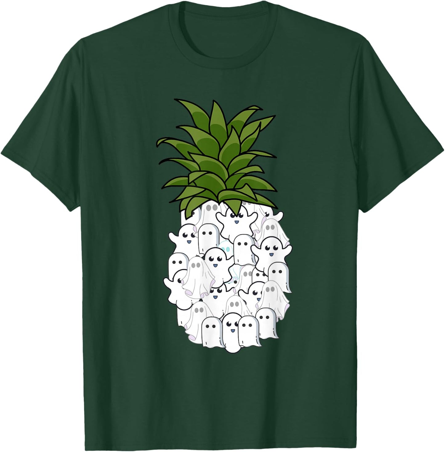 Halloween Pineapple Costume Funny Party Ghost Pineapple Love T-Shirt - T-Shirt | Forest