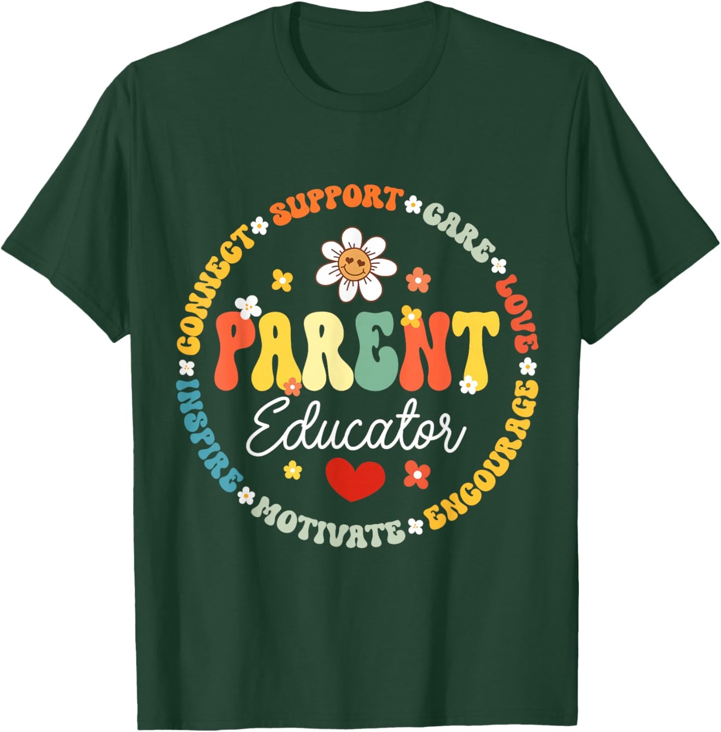 Parent Educator Appreciation Week Back to School T-Shirt - T-Shirt | Forest