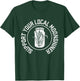 Support Your Local Moonshiner Jar & Corn Minimalist Retro T-Shirt - T-Shirt | Forest