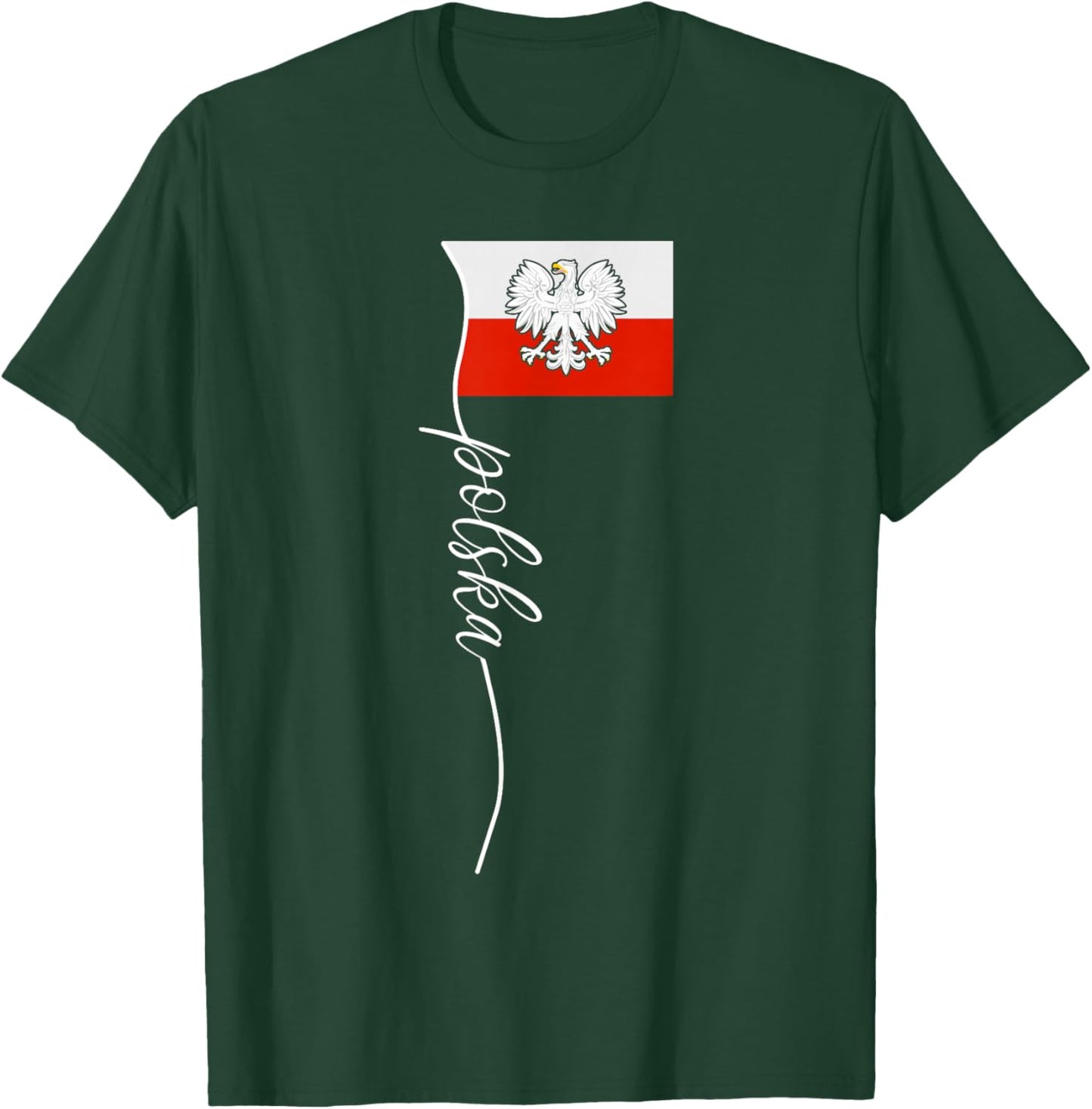 Poland For Gift Poland Poland Warsaw Flag T-Shirt - T-Shirt | Forest