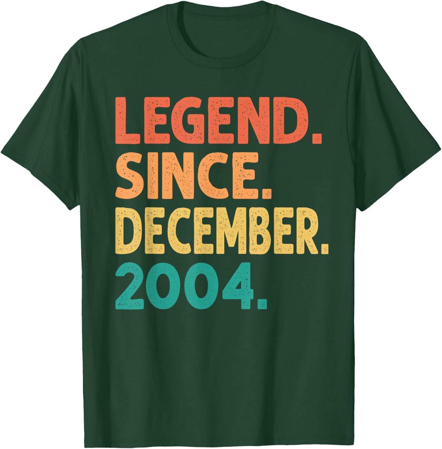 Legend Since December 2004 21st Birthday Retro 21 Years Old T-Shirt - T-Shirt | Forest