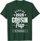 Cruise Family Matching Group Vacation Trip Apparel Cousin Crew Reunion Warning Cousin Trip In Progress 2025 -Adults, -Kids Black Small T-Shirt - T-Shirt | Forest