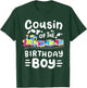 Cousin of the Birthday Boy Choo Choo Train Family Matching T-Shirt - T-Shirt | Forest