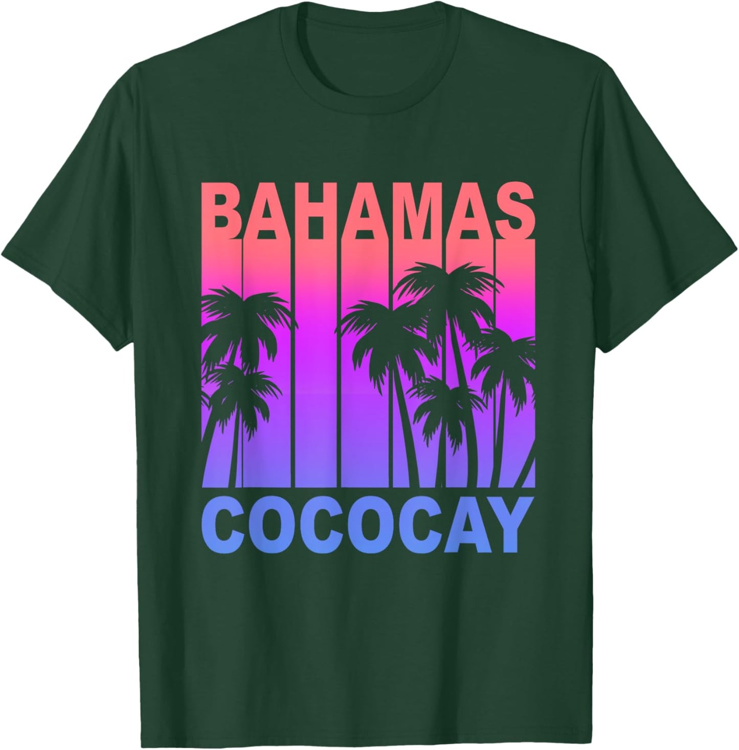 Bahamas CocoCay Family Cruise Vacation Travel Beach Souvenir Men Women T-Shirt - T-Shirt | Forest