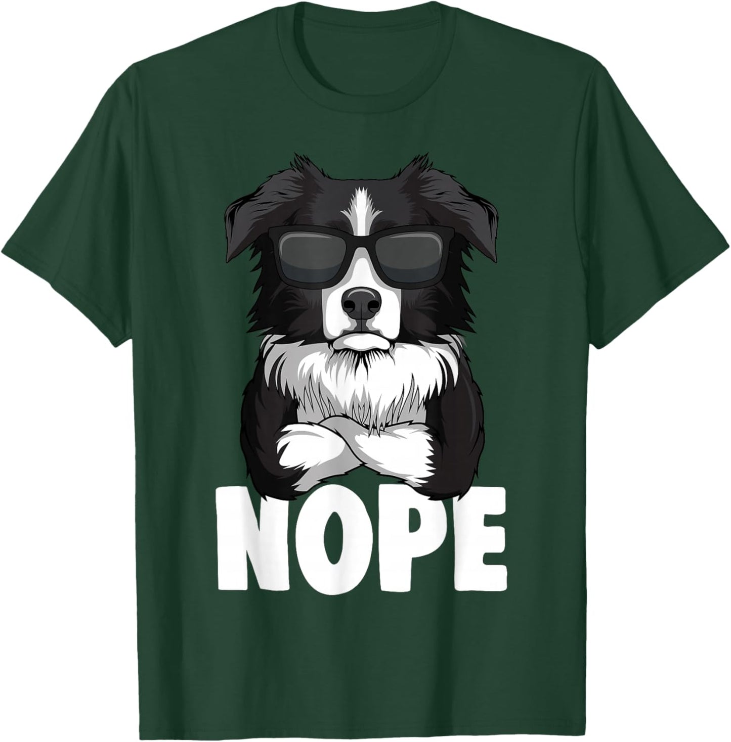 Border Collie Hunde Frauchen Herrchen T-Shirt - T-Shirt | Forest