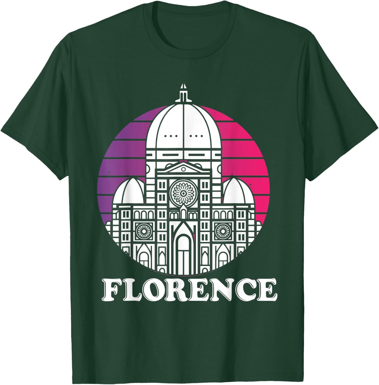 Florence Italian Home Dome Tuscany Cathedral Italy T-Shirt - T-Shirt | Forest