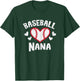 Baseball Nana Heart Family Matching Grandma Mimi Women T-Shirt - T-Shirt | Forest