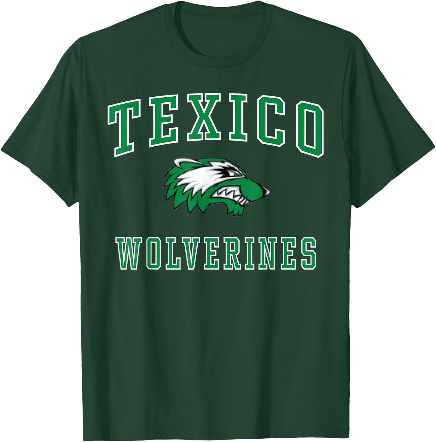 Texico High School Wolverines C1 T-Shirt - T-Shirt | Forest