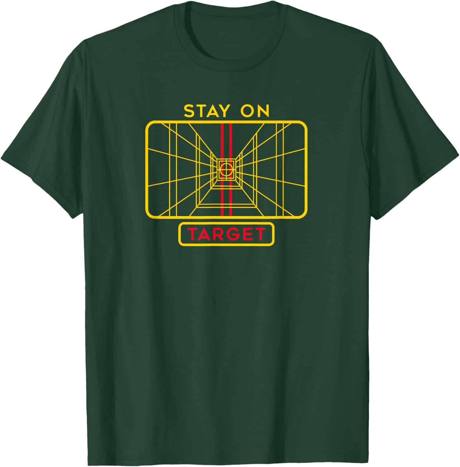 Stay On Target - Space Target Reticle T-Shirt - T-Shirt | Forest