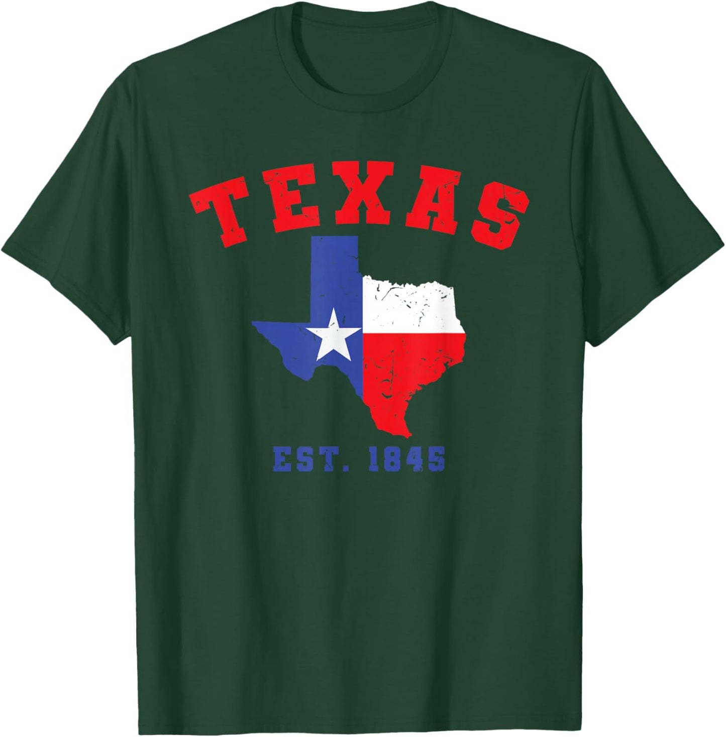 Texas Est. 1845 Texas Pride Home State Texan T-Shirt - T-Shirt | Forest