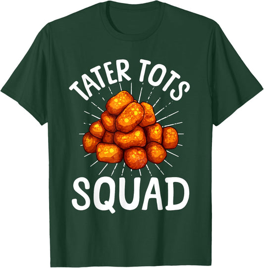 Cool Tater Tot Art Women Kids Potato Tater Tot Lover T-Shirt - T-Shirt | Forest