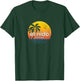 El Nido, Palawan Vintage Palm Tree Sunset T-Shirt - T-Shirt | Forest