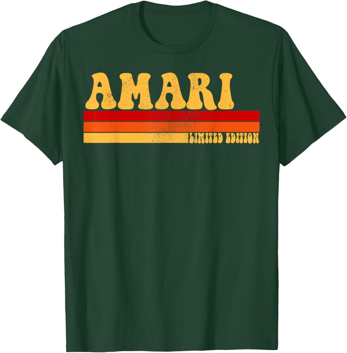 AMARI Name Personalized Idea Men Retro Vintage AMARI T-Shirt - T-Shirt | Forest