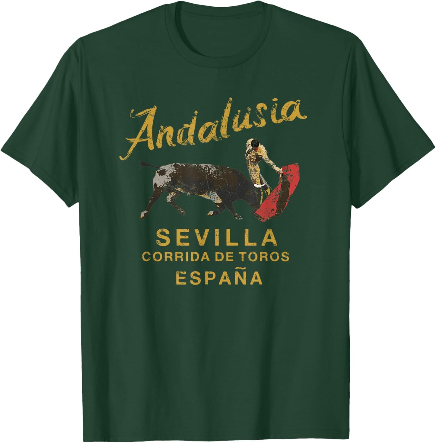 SPAIN Seville Bullfight Andalusia Vintage T-Shirt - T-Shirt | Forest