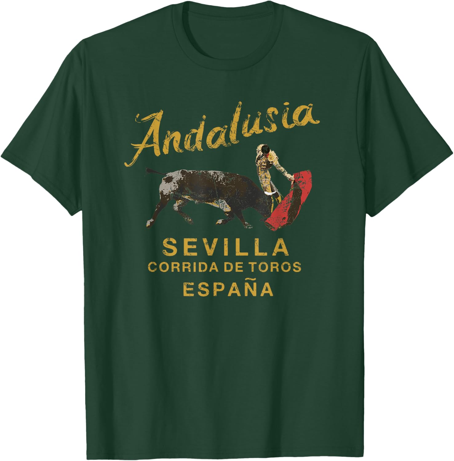 SPAIN Seville Bullfight Andalusia Vintage T-Shirt - T-Shirt | Forest