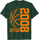 18th BIRTHDAY BASKETBALL LIMITED EDITION 2008 T-Shirt - T-Shirt | Forest