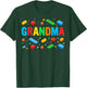 Grandma Master Builder Building Bricks Blocks Family Funny T-Shirt - T-Shirt | Forest