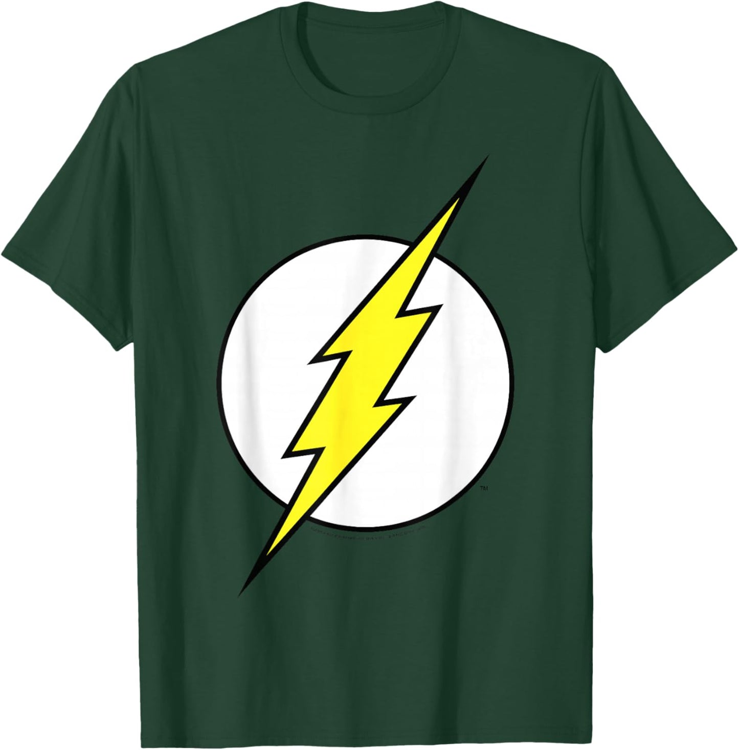DC Comics The Flash Large Classic Chest Logo T-Shirt - T-Shirt | Forest