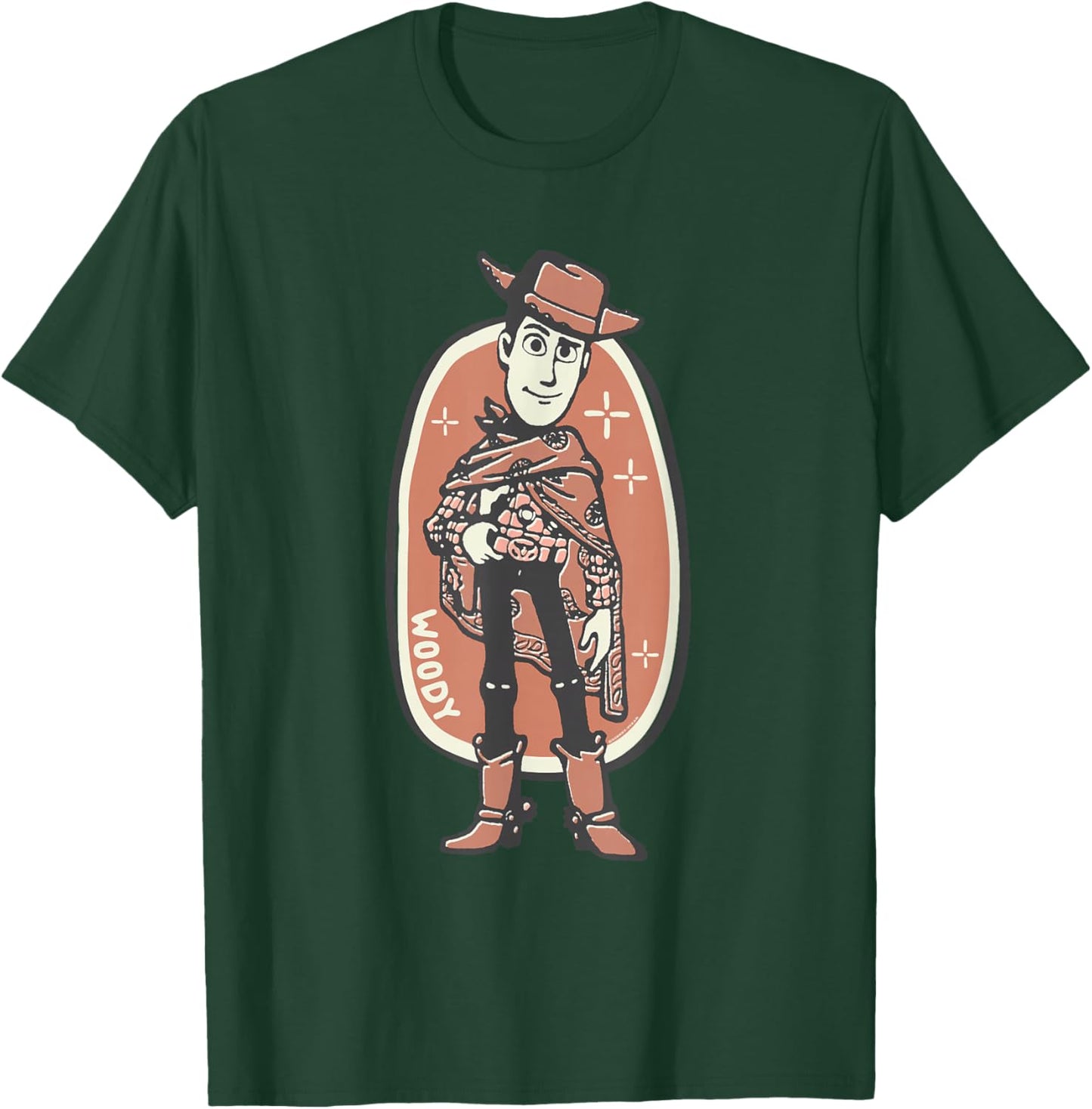 Disney & Pixar's Toy Story 5 Woody with Poncho Retro Western T-Shirt - T-Shirt | Forest
