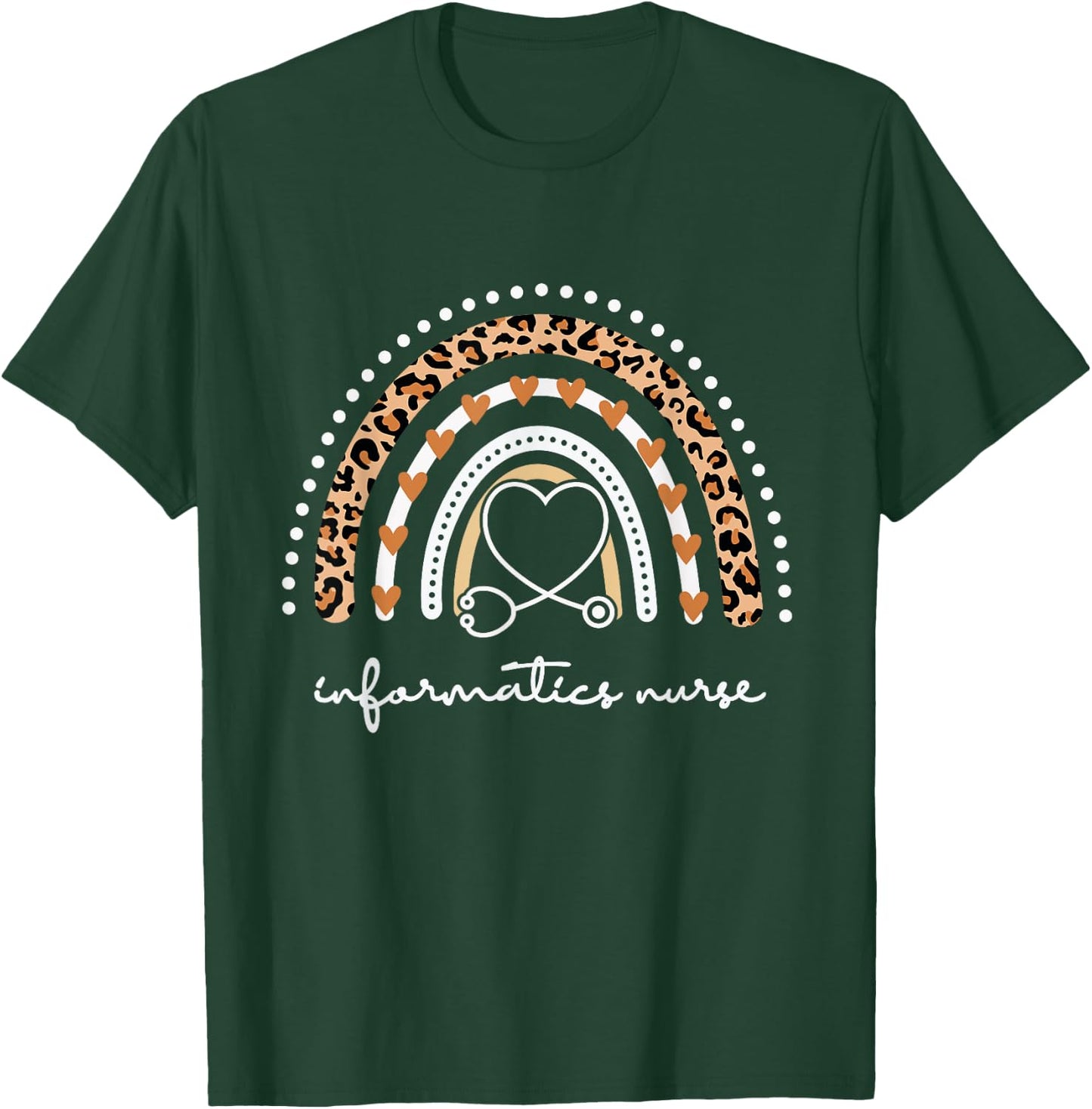 Rainbow Leopard informatics nurse T-Shirt - T-Shirt | Forest