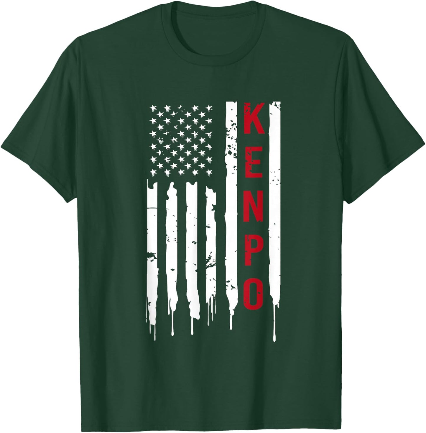Kenpo Karate American Flag T-Shirt - T-Shirt | Forest