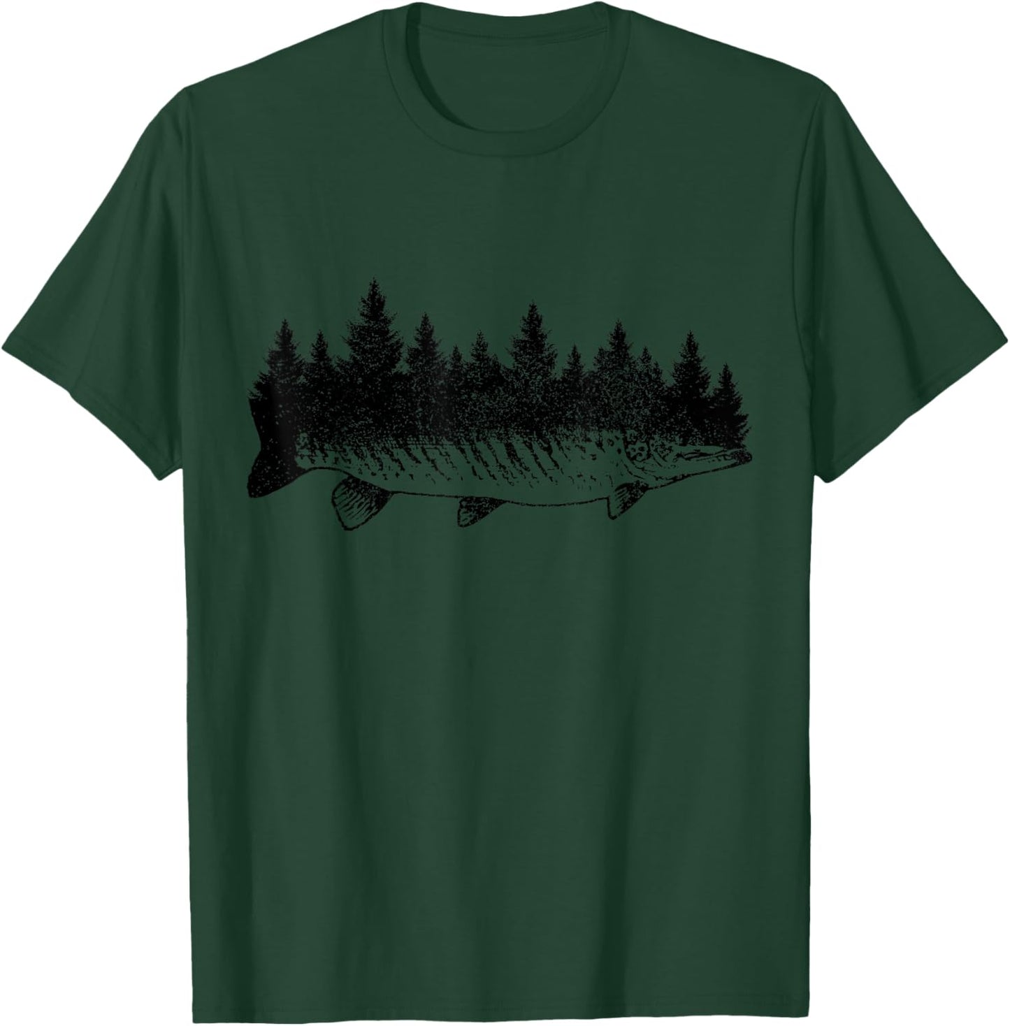 Musky Fishing T-Shirt - T-Shirt | Forest